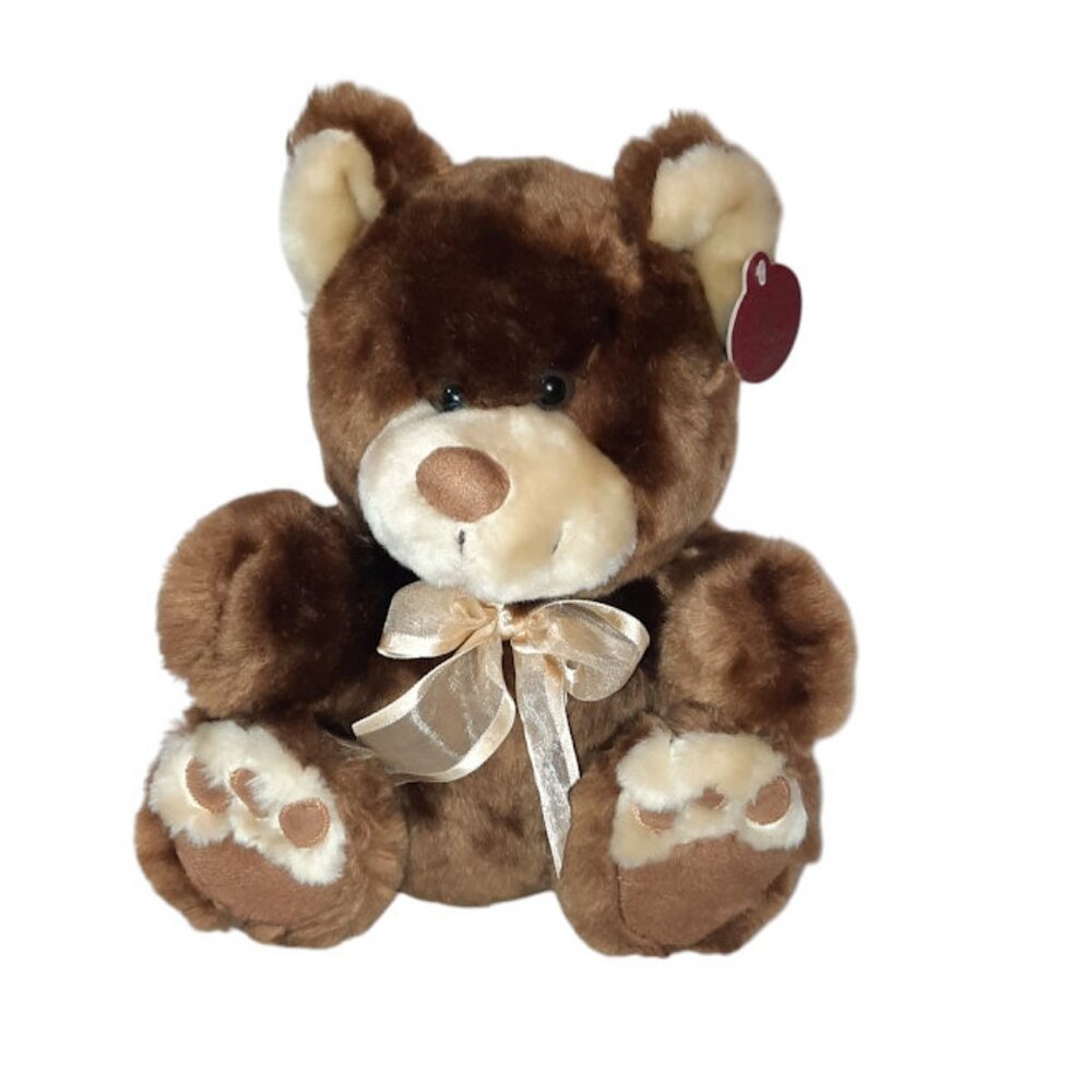 Dan Dee Collectors Choice Brown Teddy Bear Plush Stuffed Toy 10"